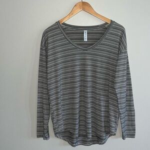 Athleta Cloudlight Stratus Striped Long Sleeve Top
